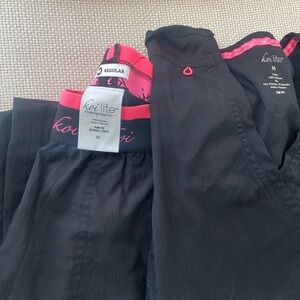 Koi lite black M scrubs set